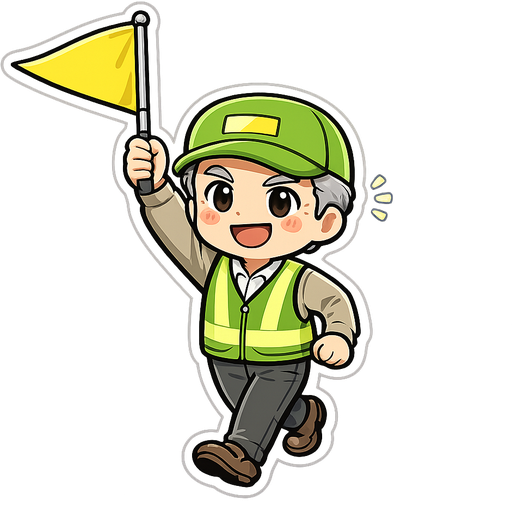 旗振りのおじさん