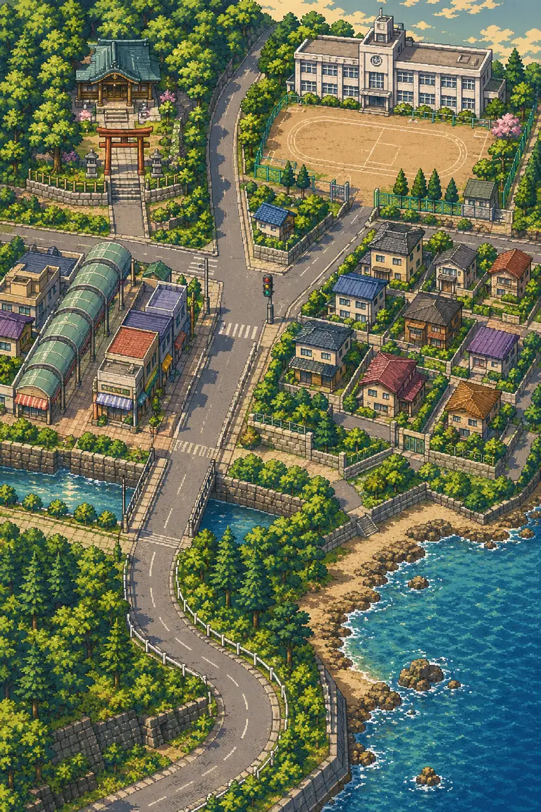 町の地図